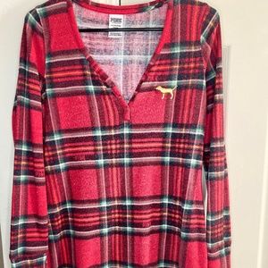 Victoria Secret Pink Plaid Sleepshirt